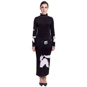 Elegant Black and White Women's Dress